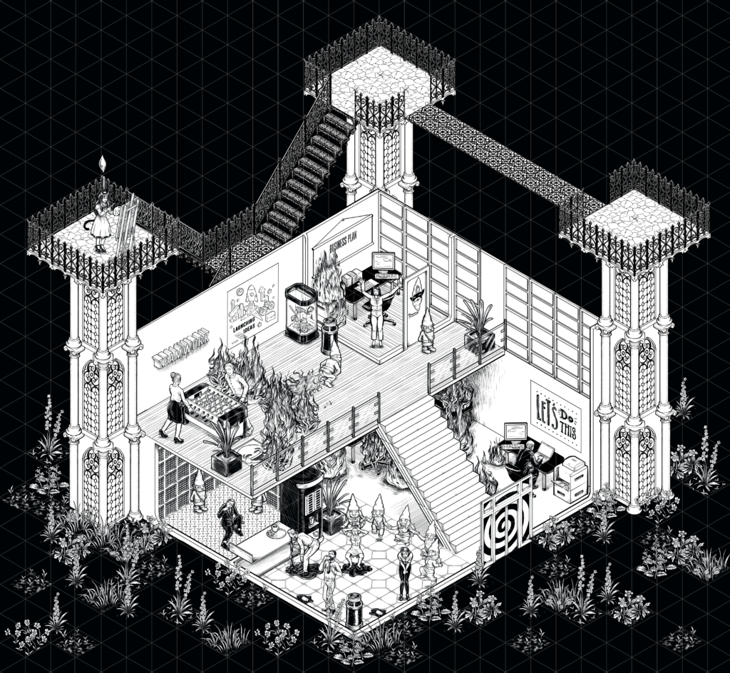 monster sim overview isometric