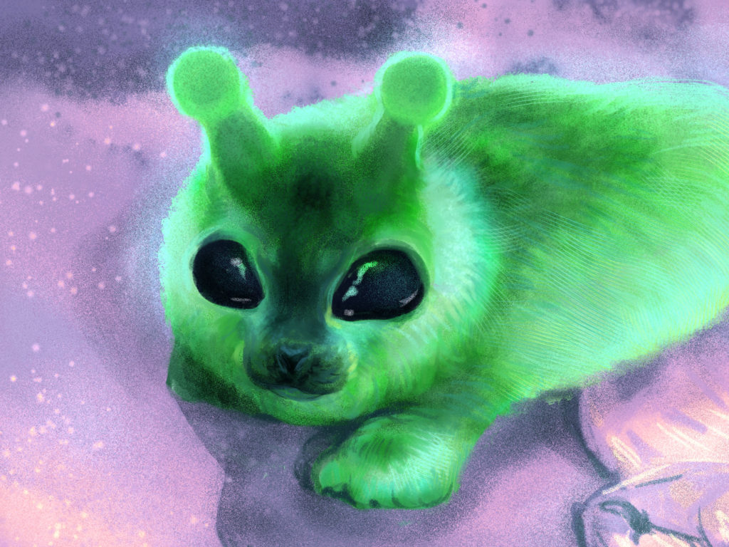 alien seal pup
